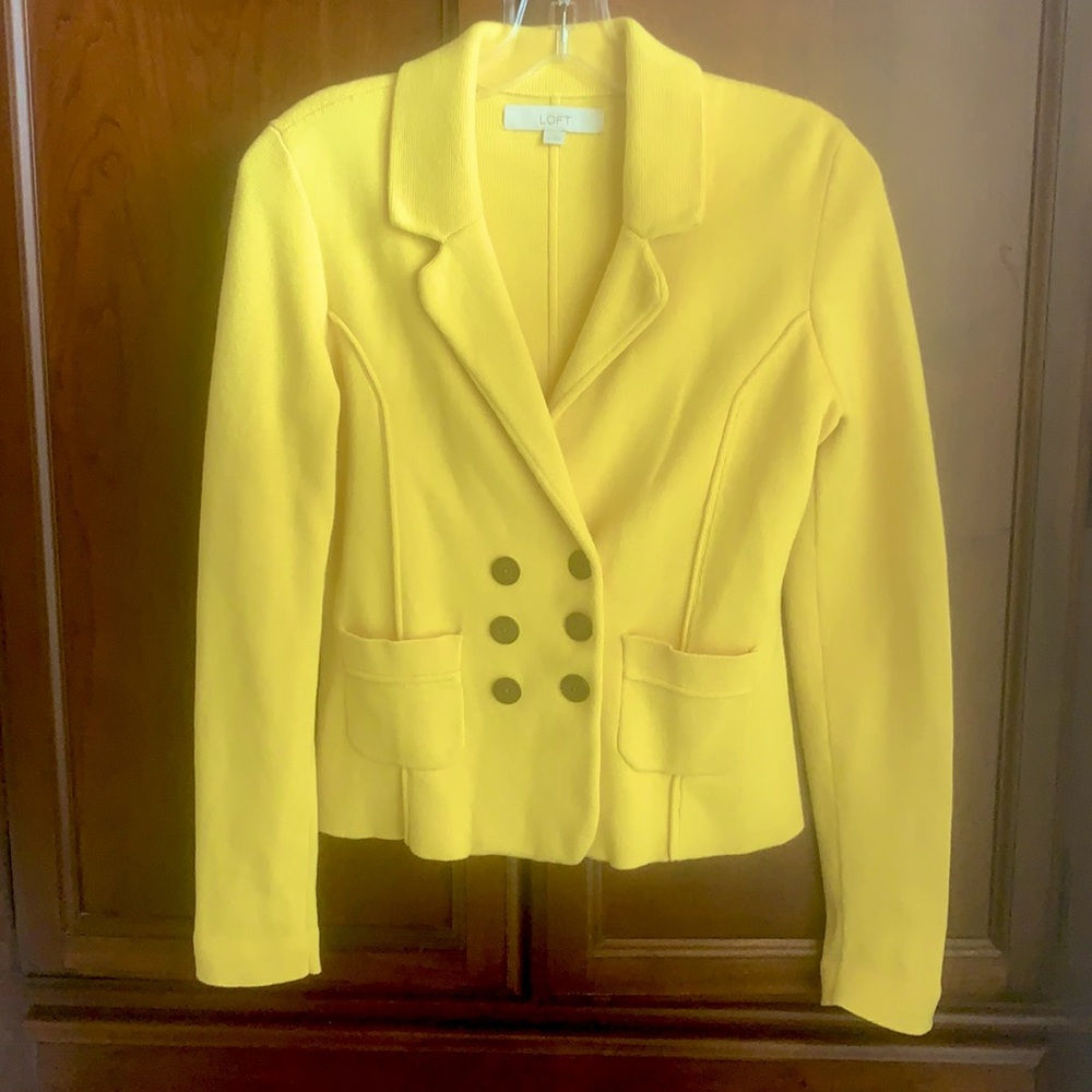 Yellow Ann Taylor Loft Jacket